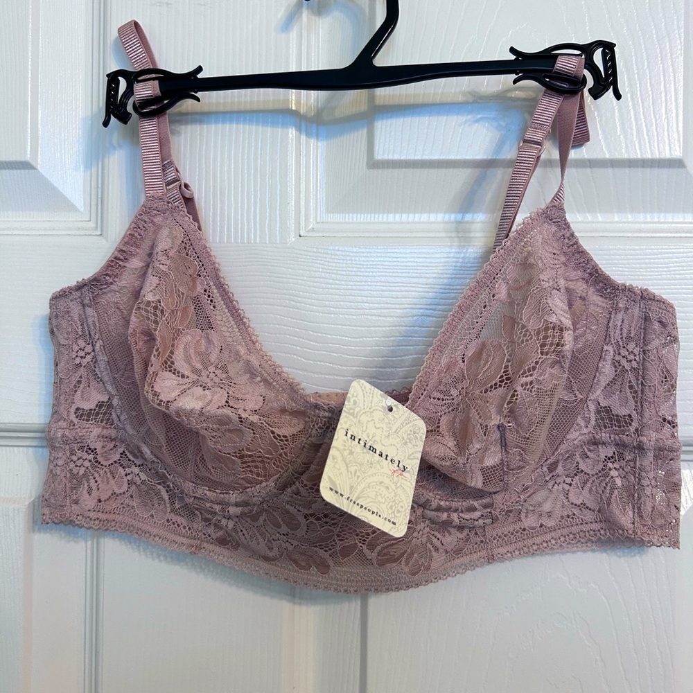 NWT Free People, Sorento Demi Longline Bra, Multiple Sizes in Sweet Nothings - Picture 4 of 6